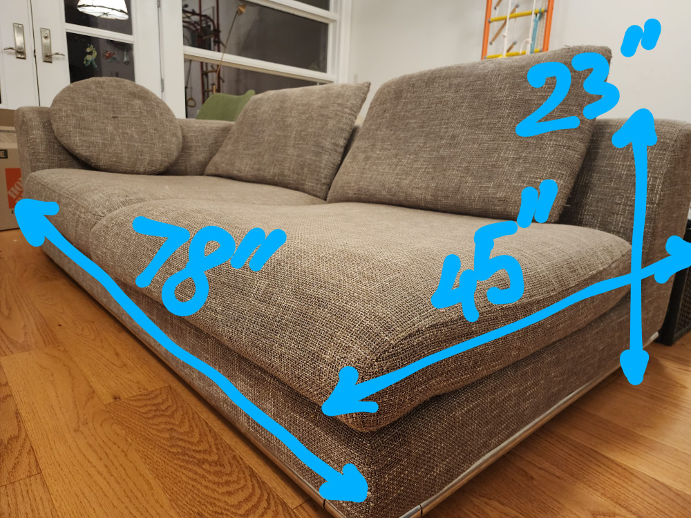 Sectional sofa with ottoman - photo 2