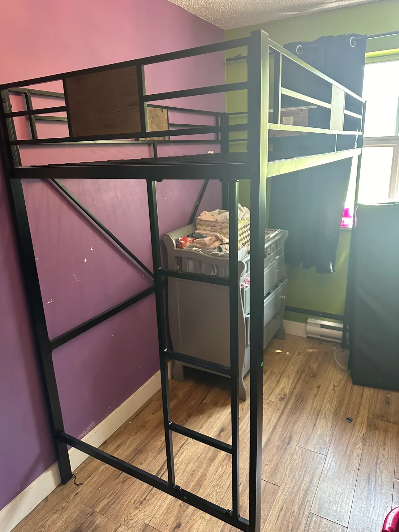 Metal Loft Bed Frame (twin size) thumbnail