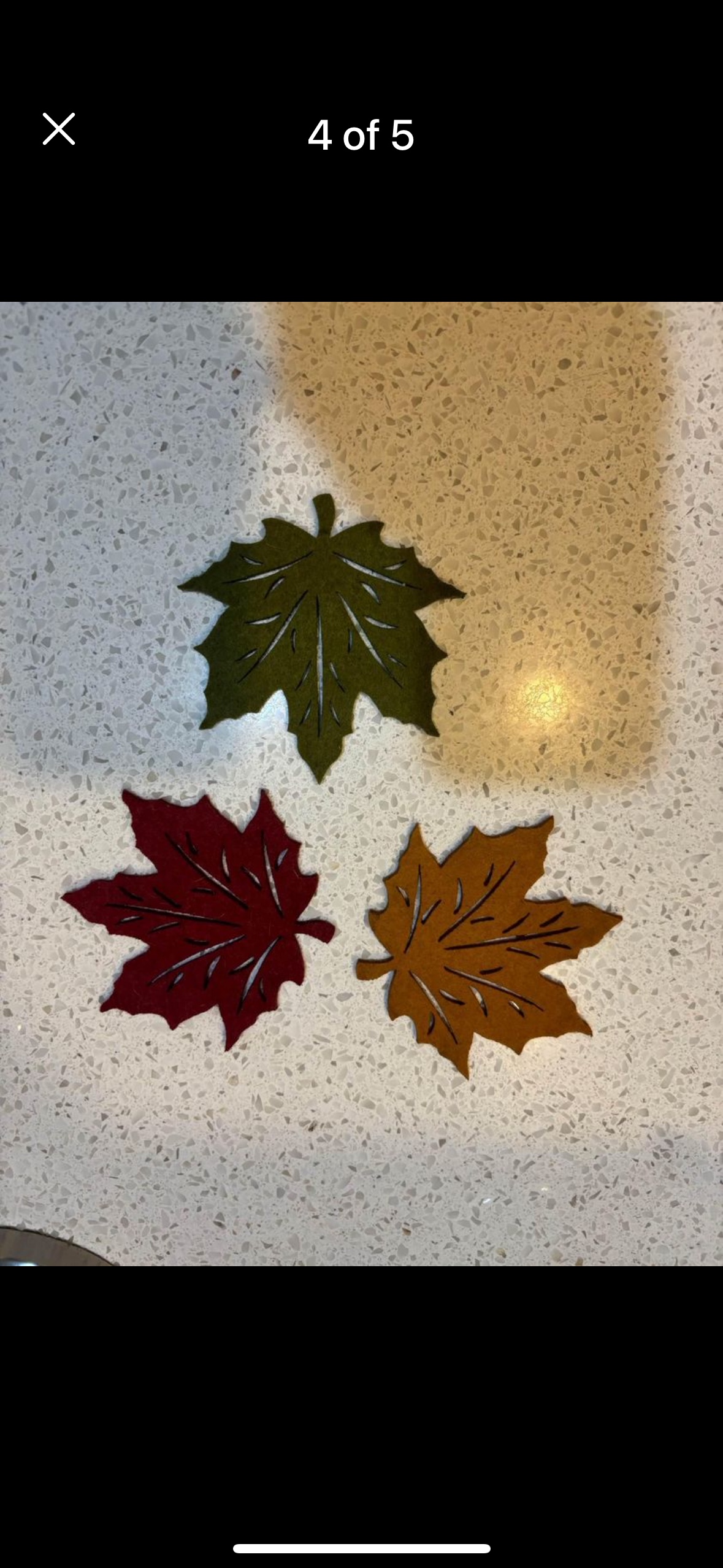 Maple Leaf Design Pot and coaster pads - photo 4