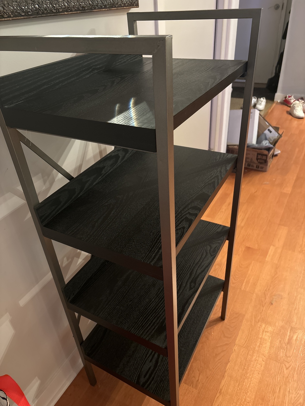 Black Shelving Unit