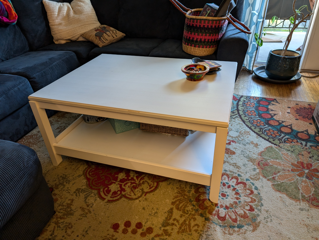IKEA Solid Pine Coffee Table (Hemnes, White) - photo 2