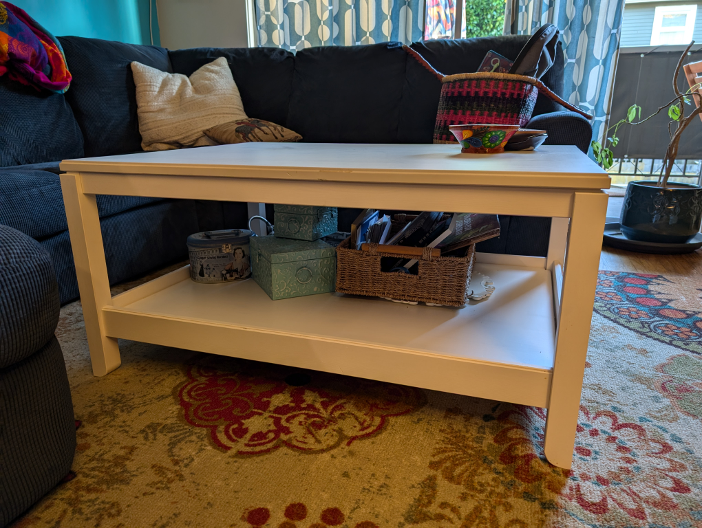 IKEA Solid Pine Coffee Table (Hemnes, White) - photo 3