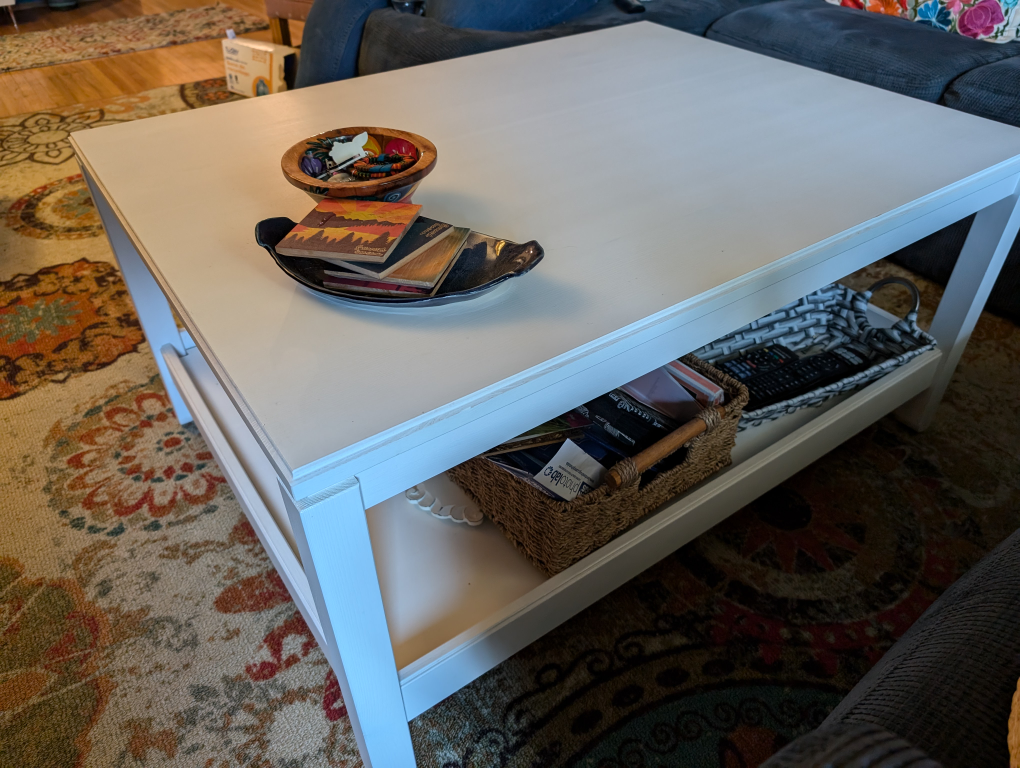 IKEA Solid Pine Coffee Table (Hemnes, White) - photo 5