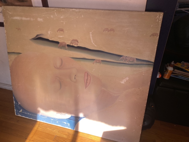 Insomnia-Large Oil on Canvas painting - photo 3
