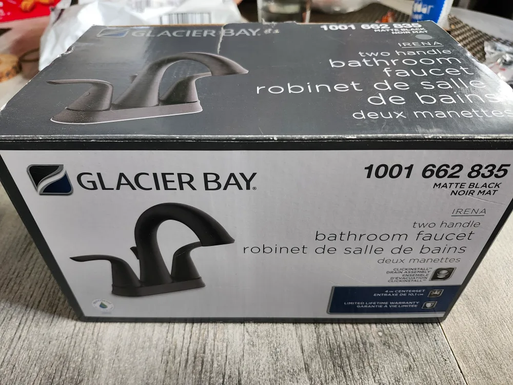 Glacier Bay Matte Black Bathroom Faucet thumbnail