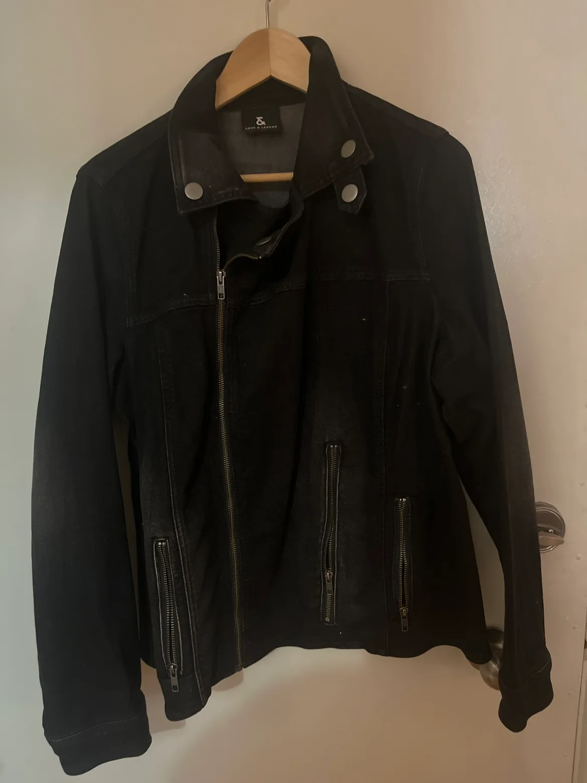 Love & Legend Black Denim Jacket image indicator(2)