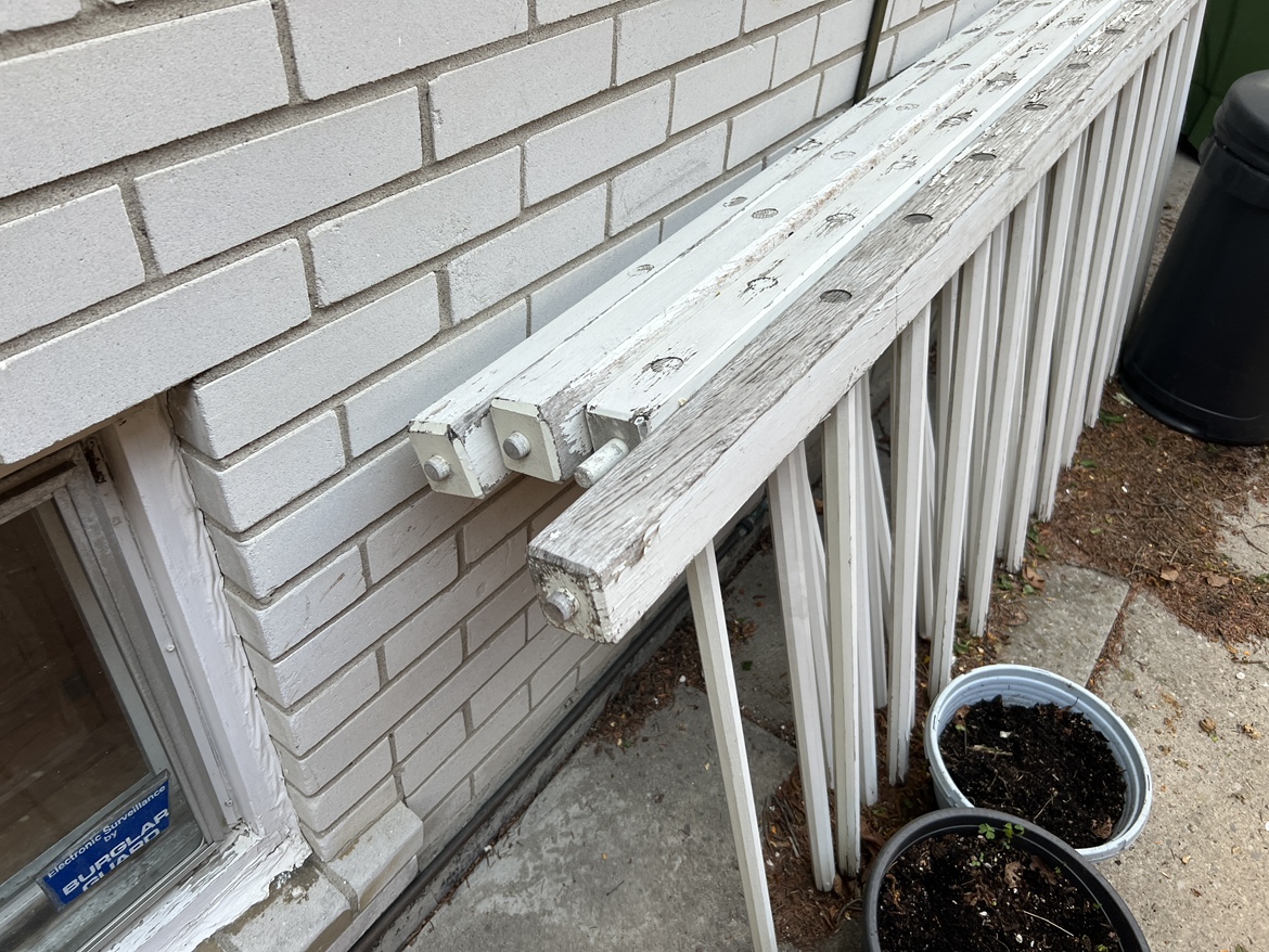White Wooden Railing - photo 3