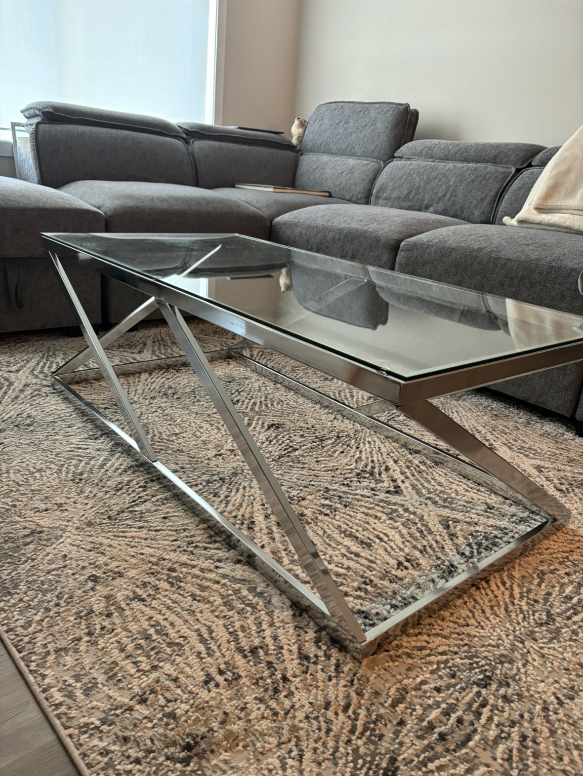 Glass Top Coffee Table - photo 3