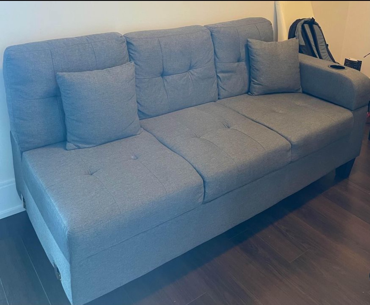 Sectional sofa - Grey - photo 5