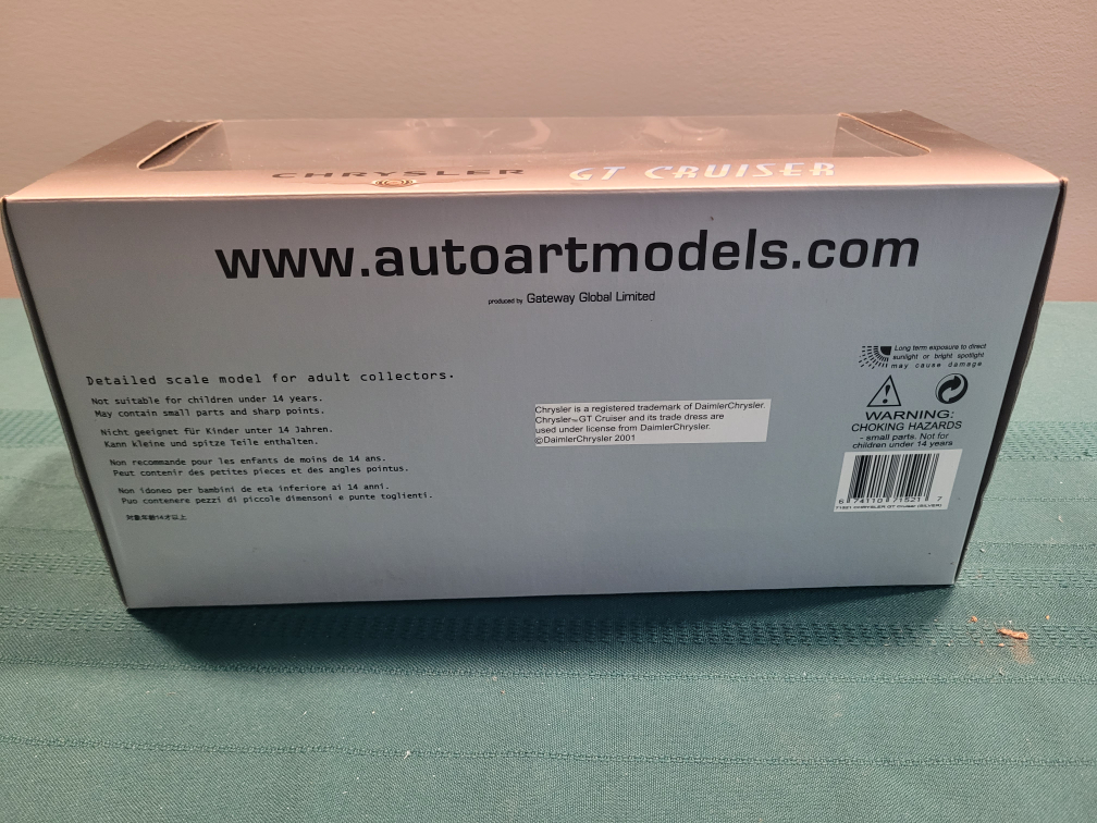 Chrysler GT Cruiser 1/18 Scale Die-Cast Model Car - photo 2