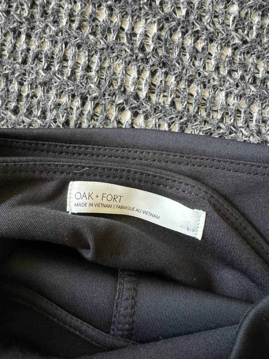 Oak + Fort Square Neckline Midi Black Dress [S, Like New] image indicator(6)