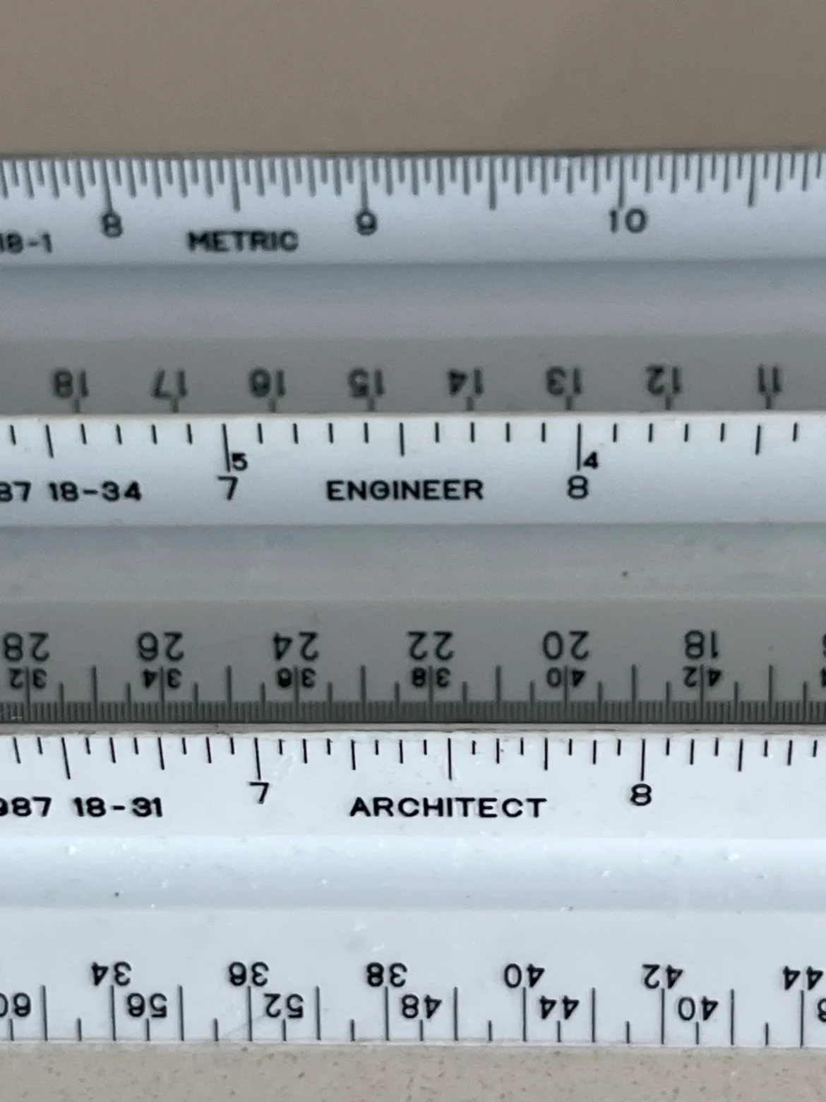 3 x 12" Architect, Engineer and Metric Rulers image indicator(2)
