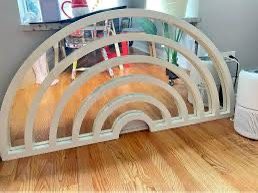 Cb2 white large Rainbow Mirror