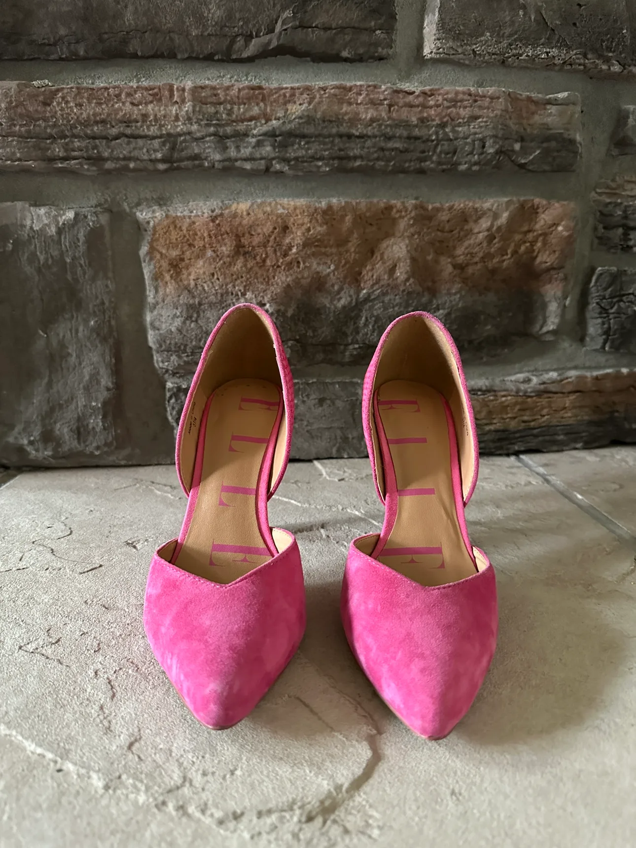 Pink Suede Heels image indicator(2)