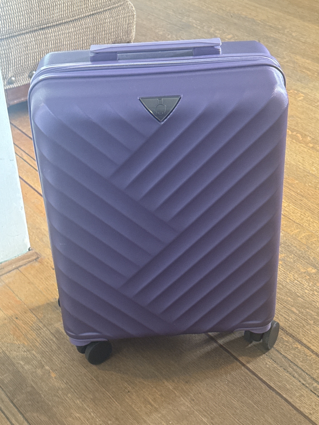 Purple Carry-On Suitcase