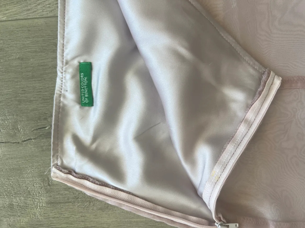 Pink Satin Mini Skirt by Benetton XS / S image indicator(6)