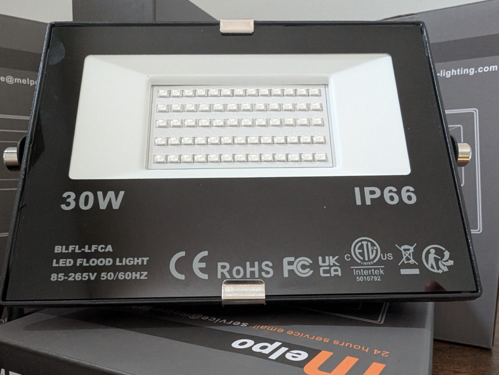 30W LED Flood Light x 4