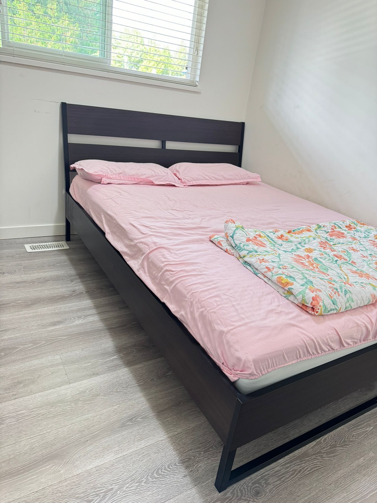 "**Queen Size Bed Frame with Headboard + 2 Mattresses for Sale** - photo 2