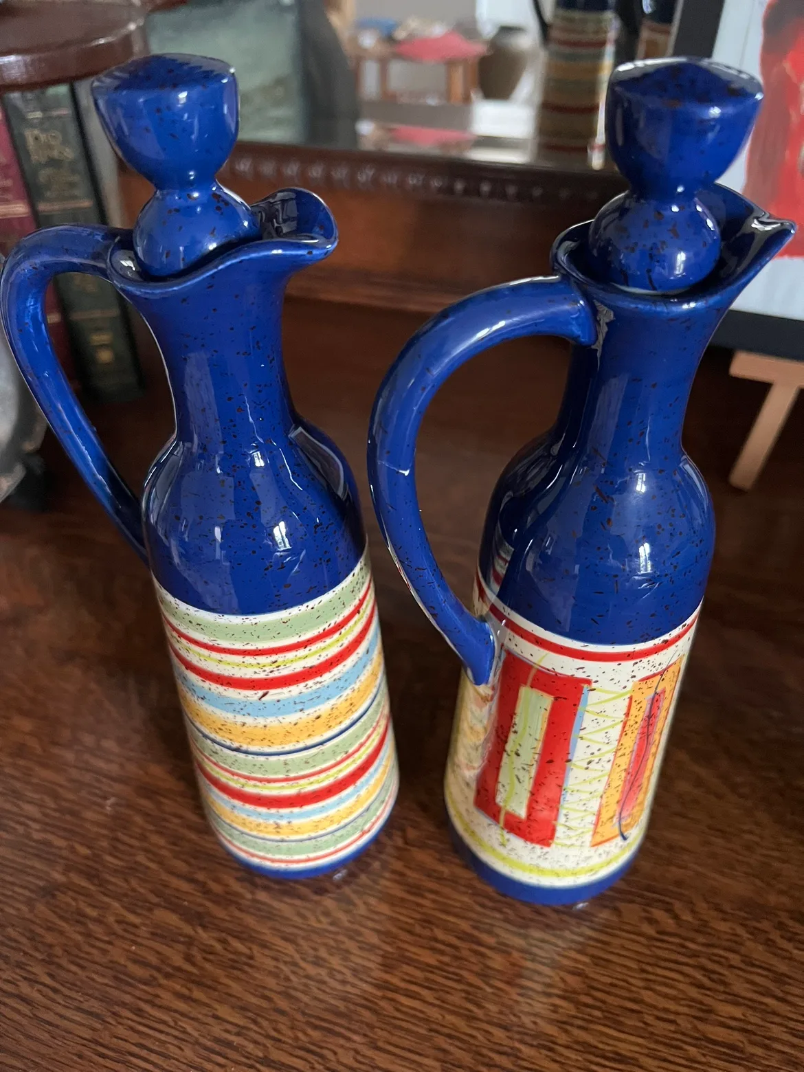 Pfalzgraff Sedona Hand-Painted Olive Oil Bottles image indicator(7)