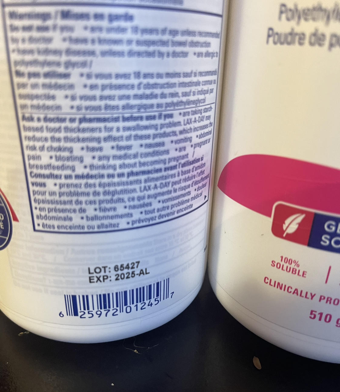 3 bottles of LAX-A-Day ($19.50 each) Powder - photo 2