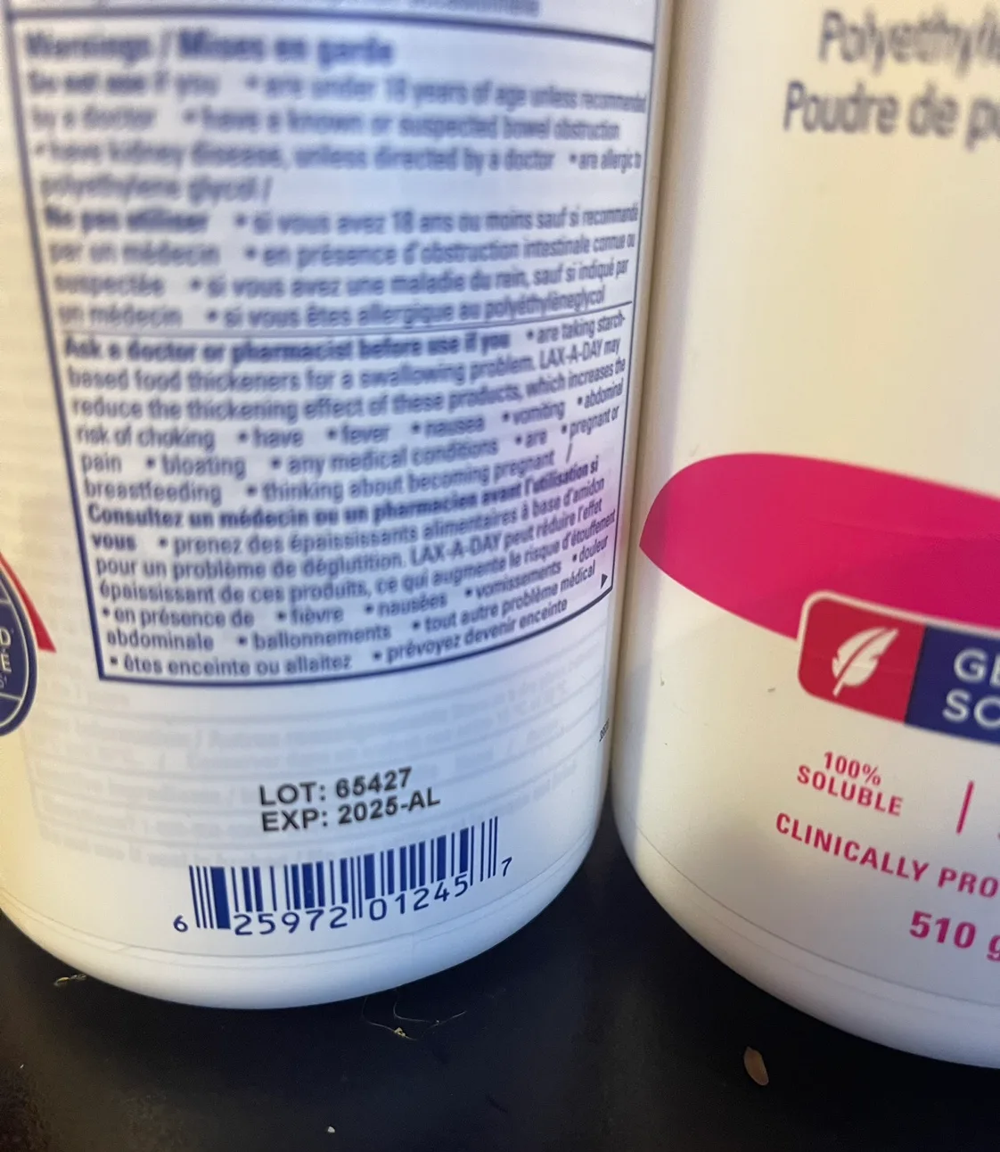 3 bottles of LAX-A-Day ($19.50 each) Powder image indicator(2)