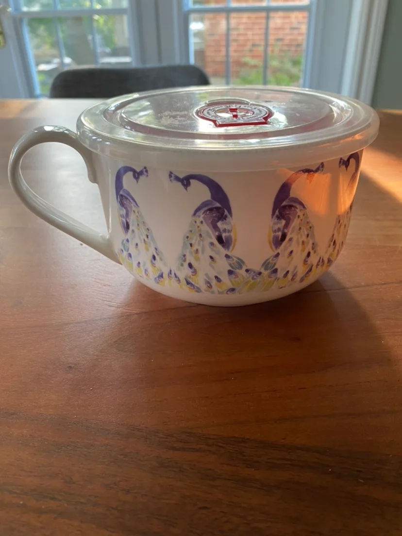 Peacock Soup Mug with Lid thumbnail