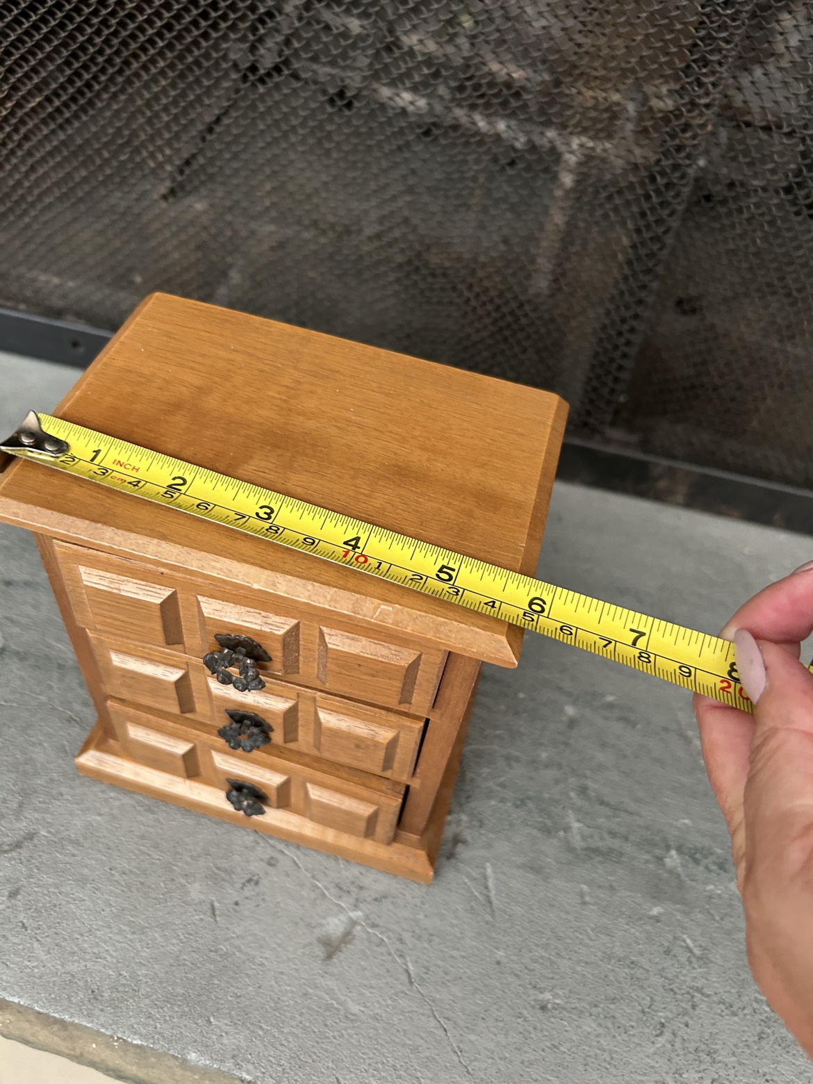 Wooden Three Drawer Jewelry Box - photo 3