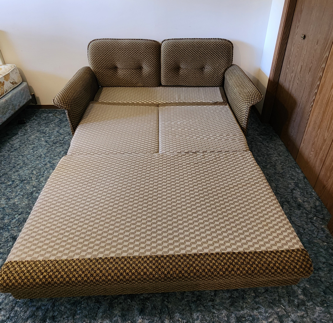 Brown Futon Pull-Out, Expandable Sofa Bed - photo 5