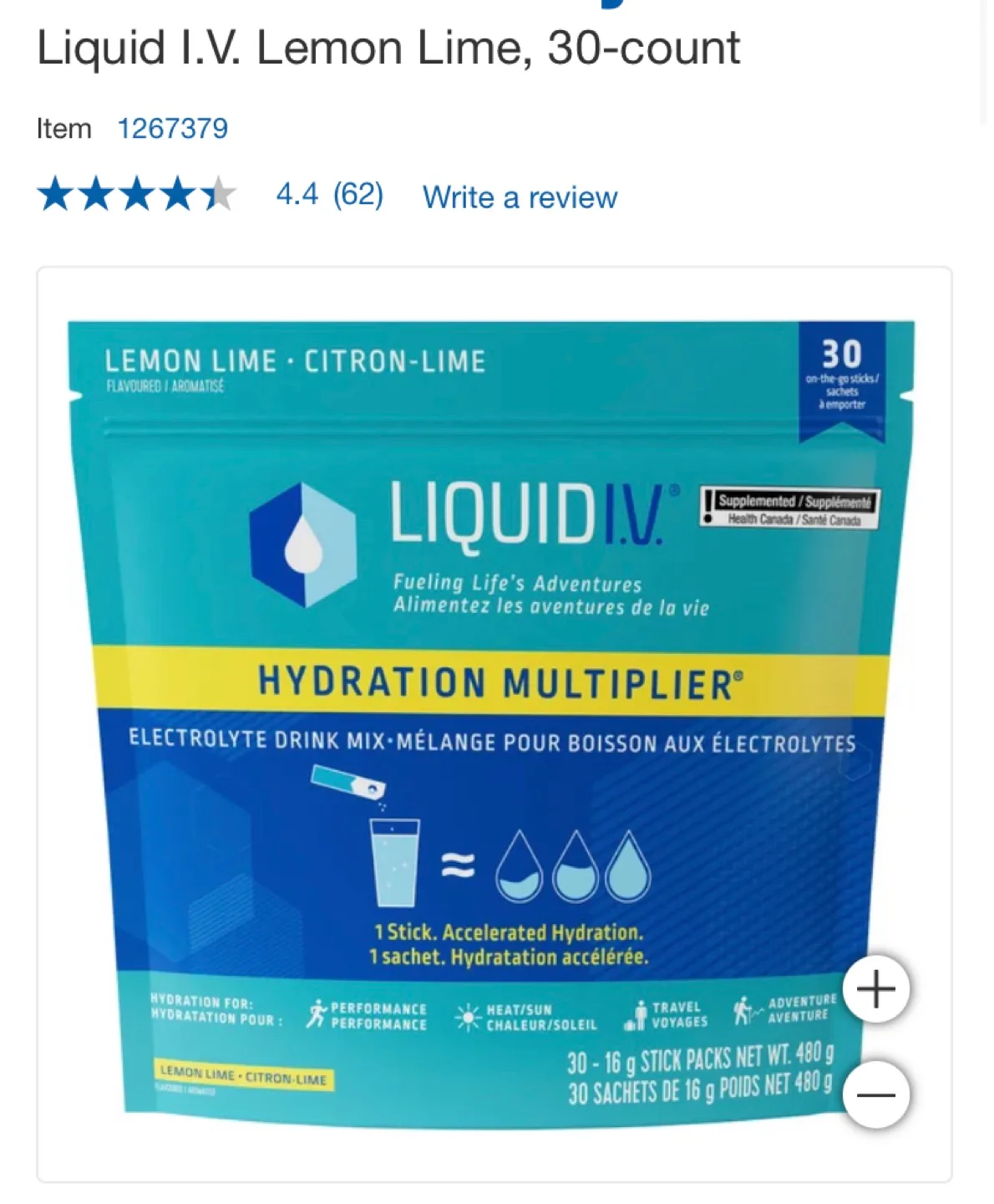 INDIVIDUAL #freecycle Liquid I.V. Lemon Lime thumbnail
