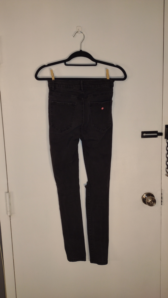 Black Distressed Jeans - photo 2