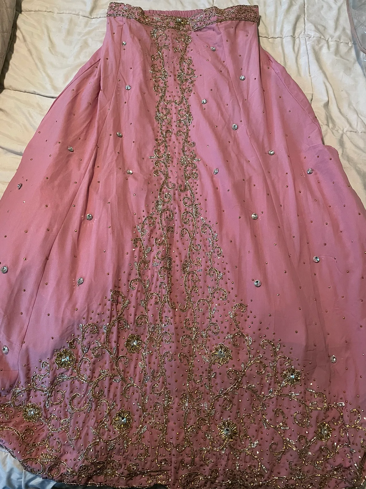 Pink Embroidered  Lehenga Choli image indicator(2)