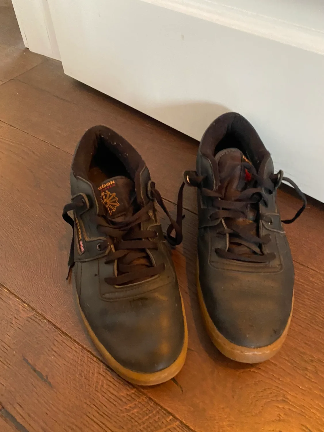 Reebok Black Leather Sneakers image indicator(2)