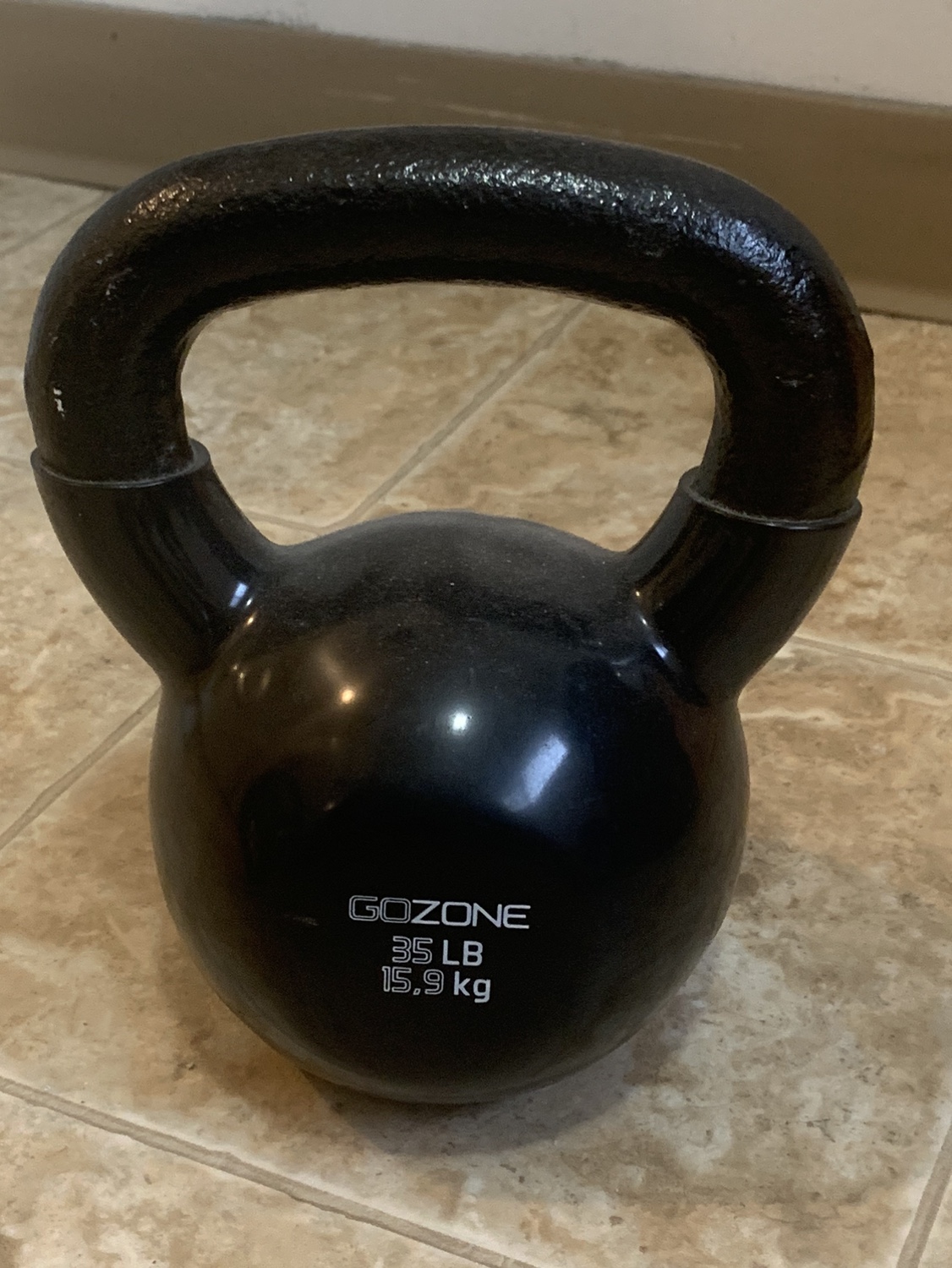 35lb Kettlebell and Curl Bar with 2x 25lb Plates - photo 3