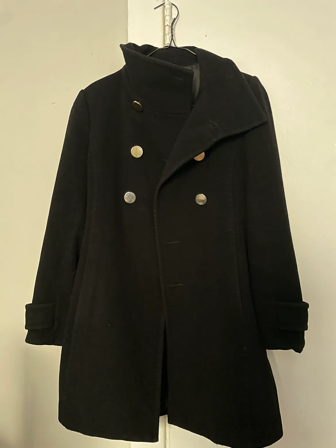 Babaton long coat,Fall,Winter Coat/Jacket,Black coat, thumbnail