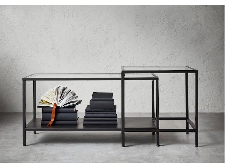 IKEA VITTSJÖ Nesting Tables Set - photo 3
