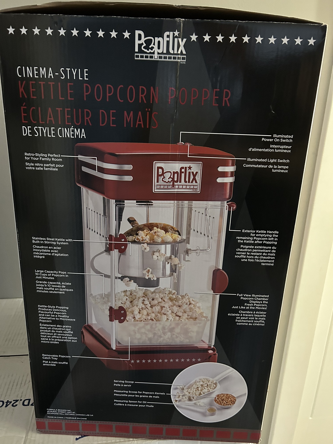 Popflix Cinema-Style Kettle Popcorn Popper - photo 2