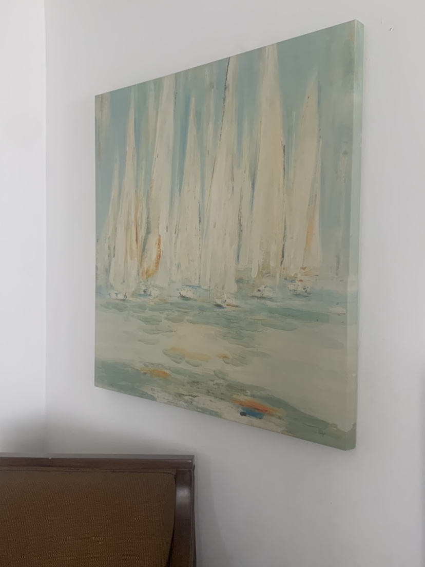 Sailboat Painting on Canvas - photo 3