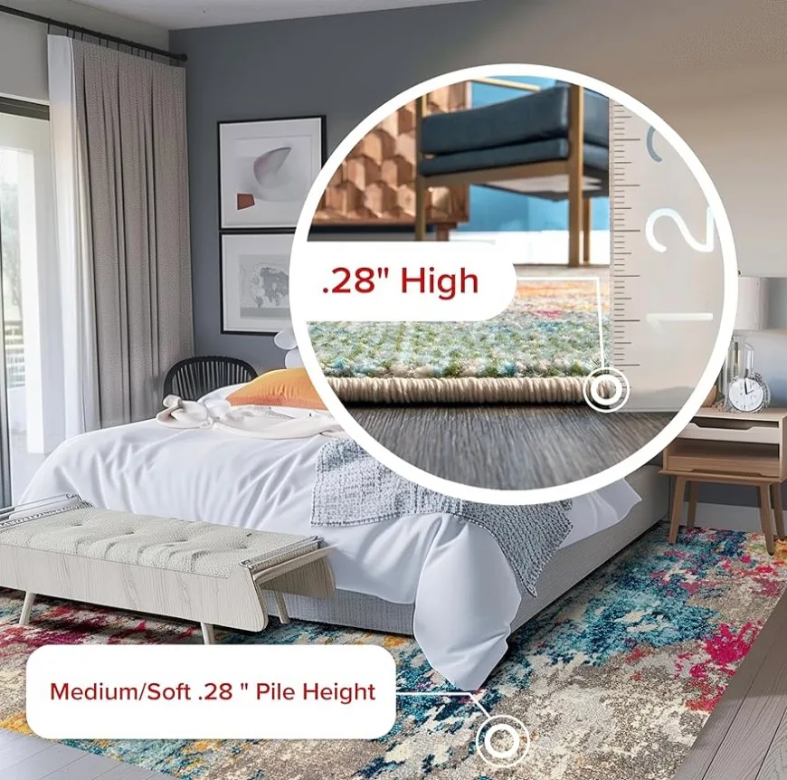 NEW! Abstract Area Rug image indicator(5)