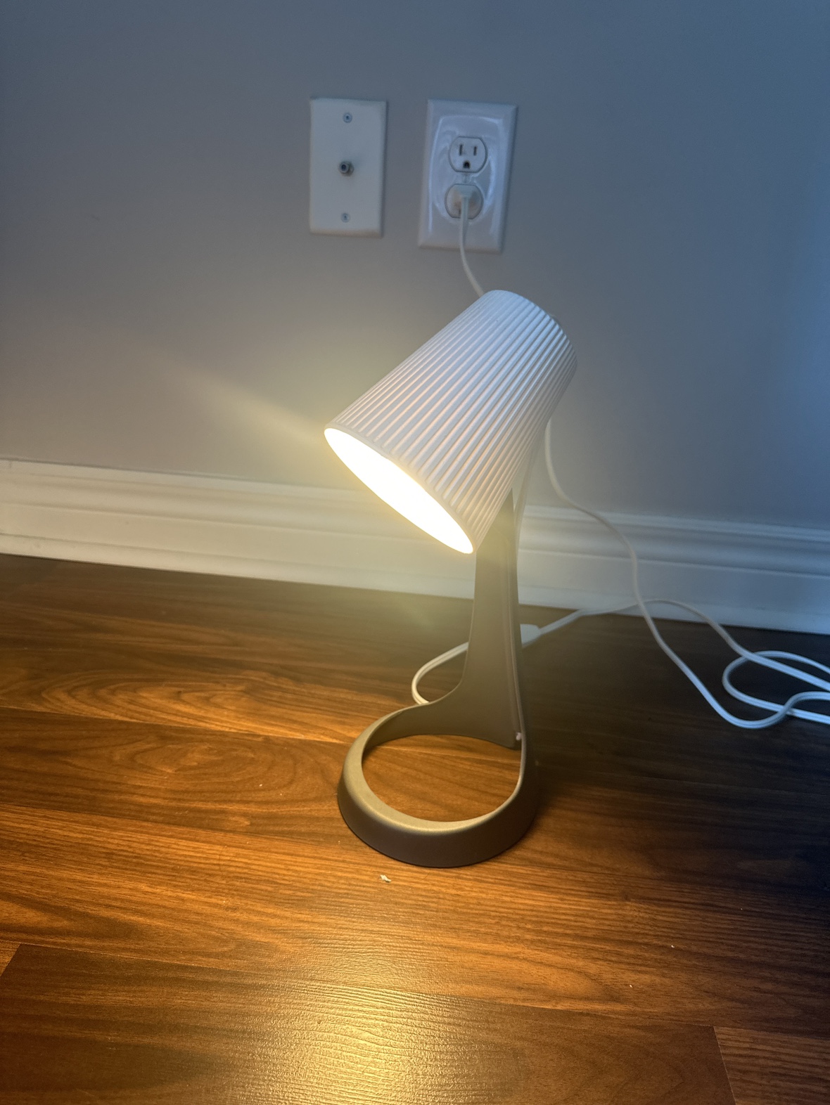 White and Grey Desk Lamp - photo 2