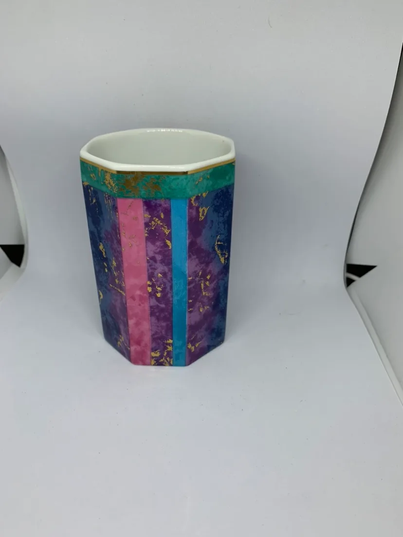 Vintage Andre Richard Jeweled Marble 4" Glass Made in Japan-A5 thumbnail