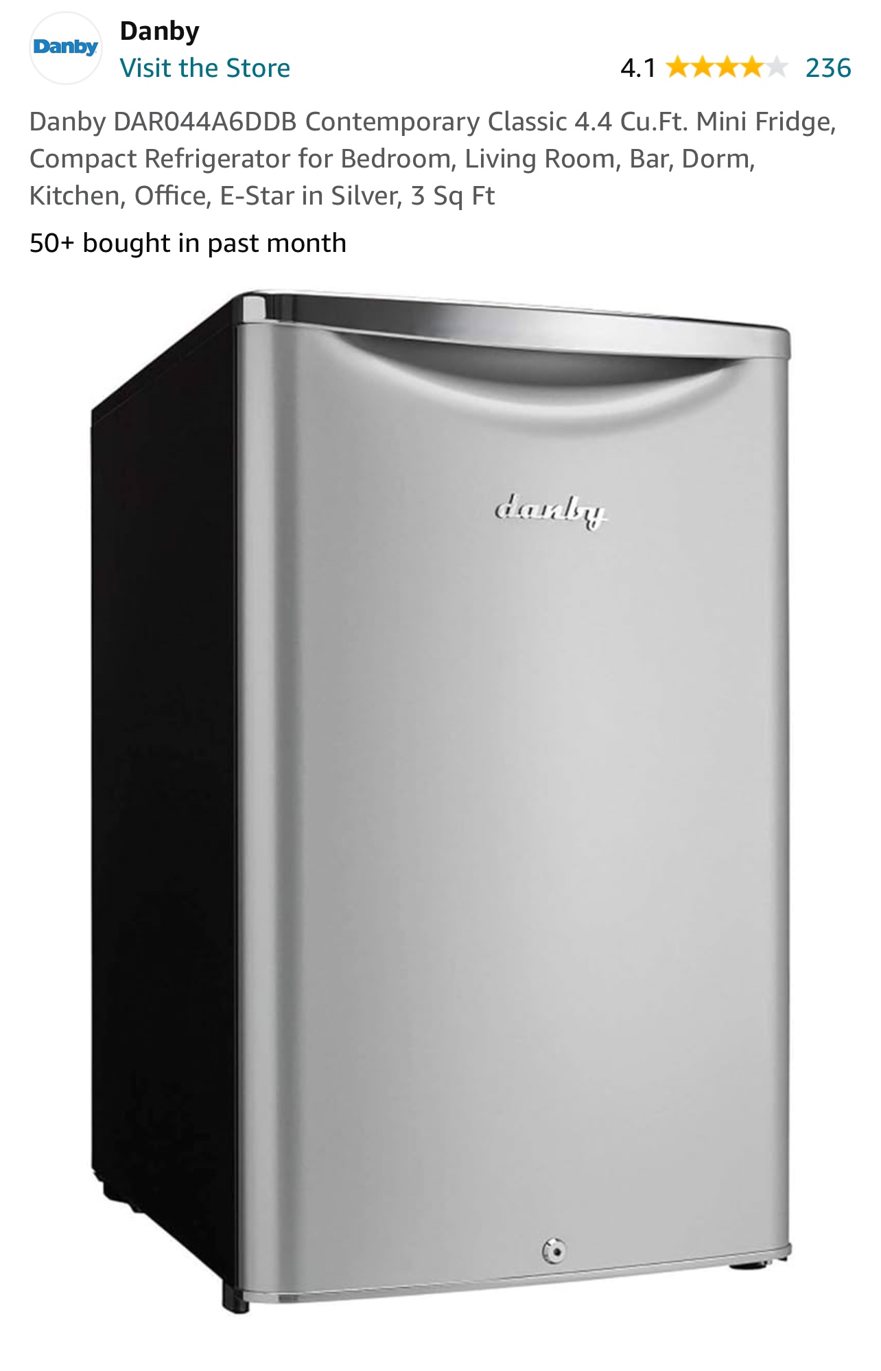 Danby DAR044A6DDB Mini Fridge(lightly used like new)
