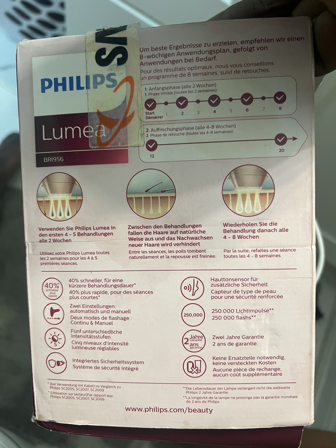 Philips Lumea Prestige IPL Hair Removal Device - photo 3