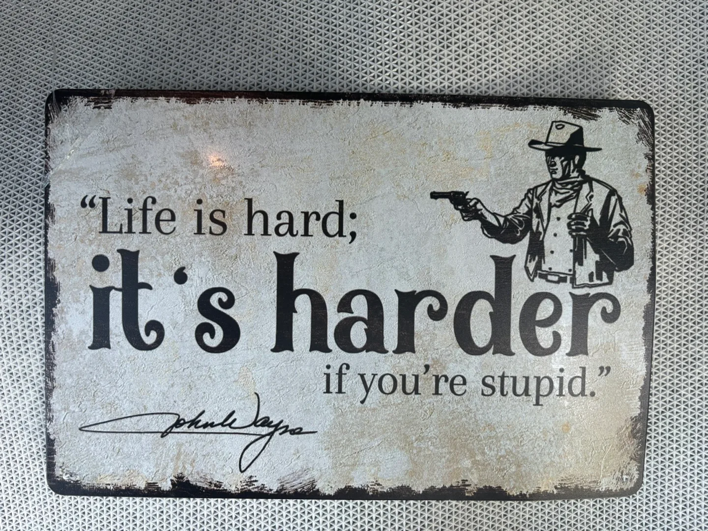 John Wayne Metal Sign thumbnail
