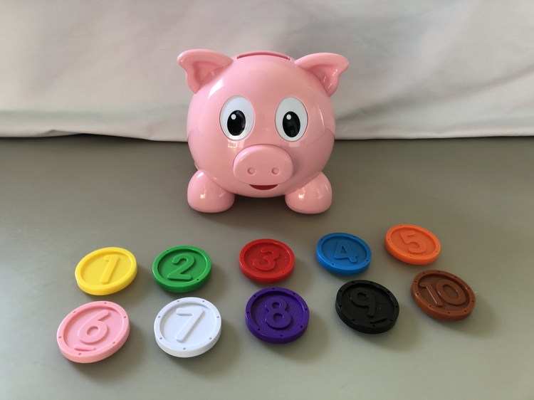 Bilingual Piggy bank toy 🧡