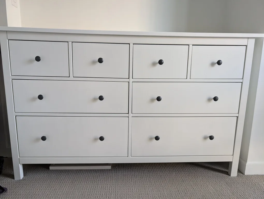 IKEA Hemnes white 8 Draw Dresser image indicator(8)