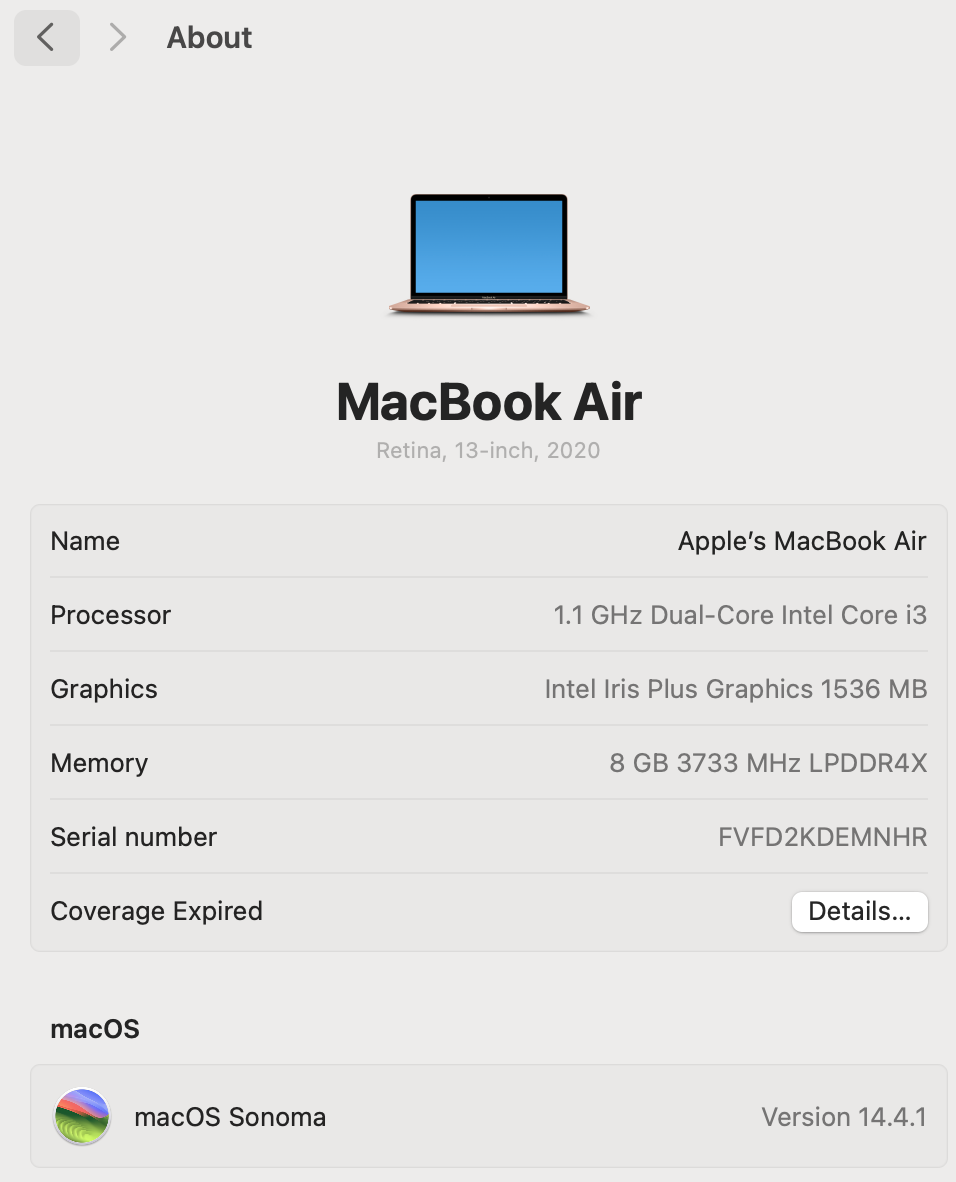 Apple MacBook Air 2020