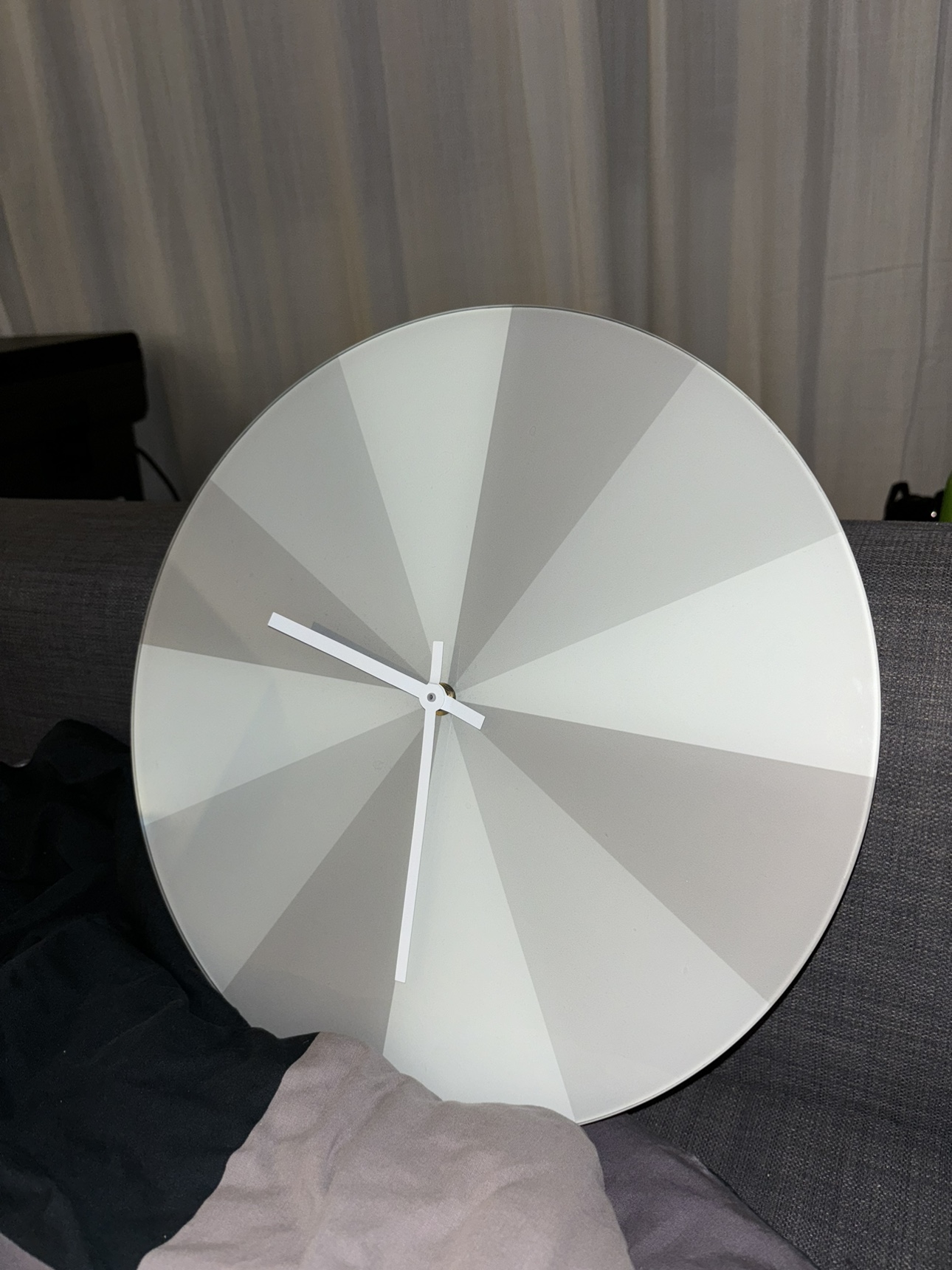 White and Grey Wall Clock