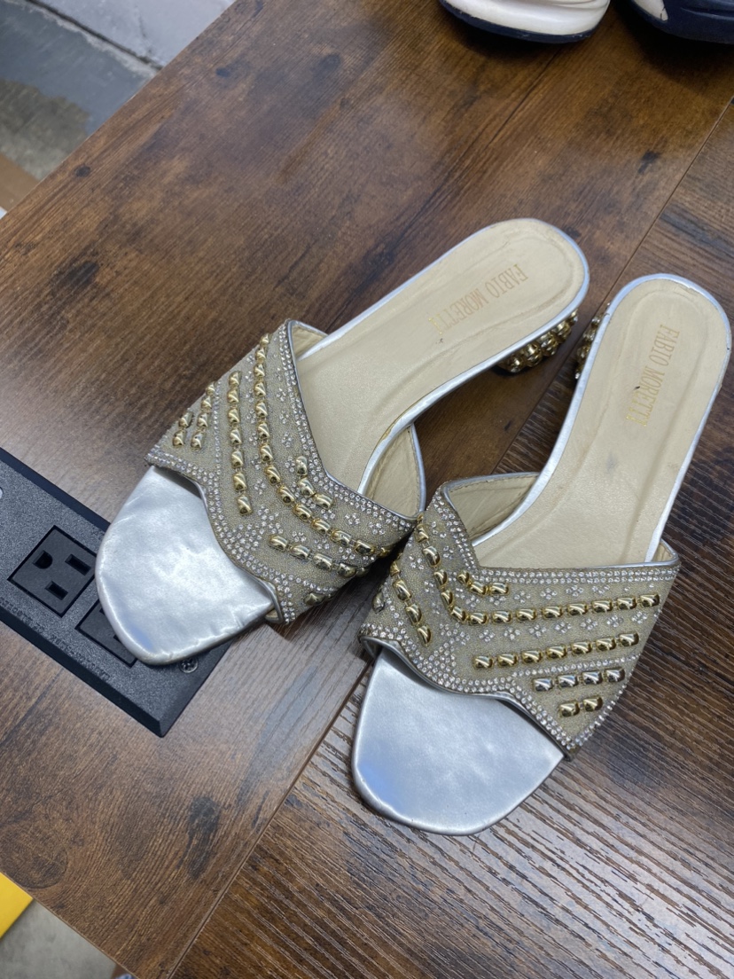 Silver  Embellished  Heels