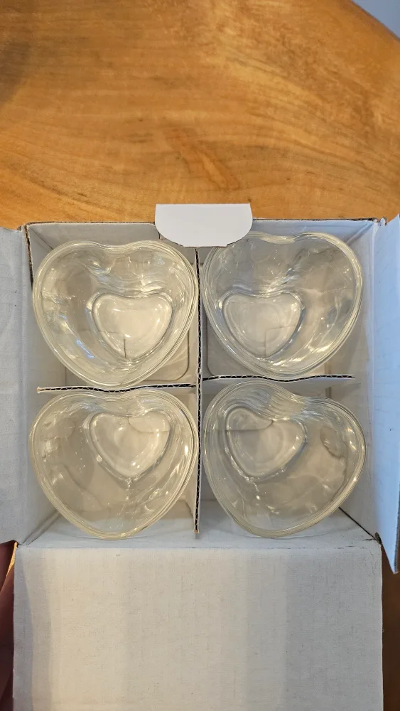 Set of 4 Heart Shaped Shot Glasses thumbnail