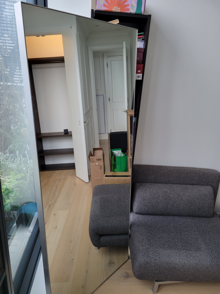 Full Length Mirror - CB2 Infinity Silver - photo 3